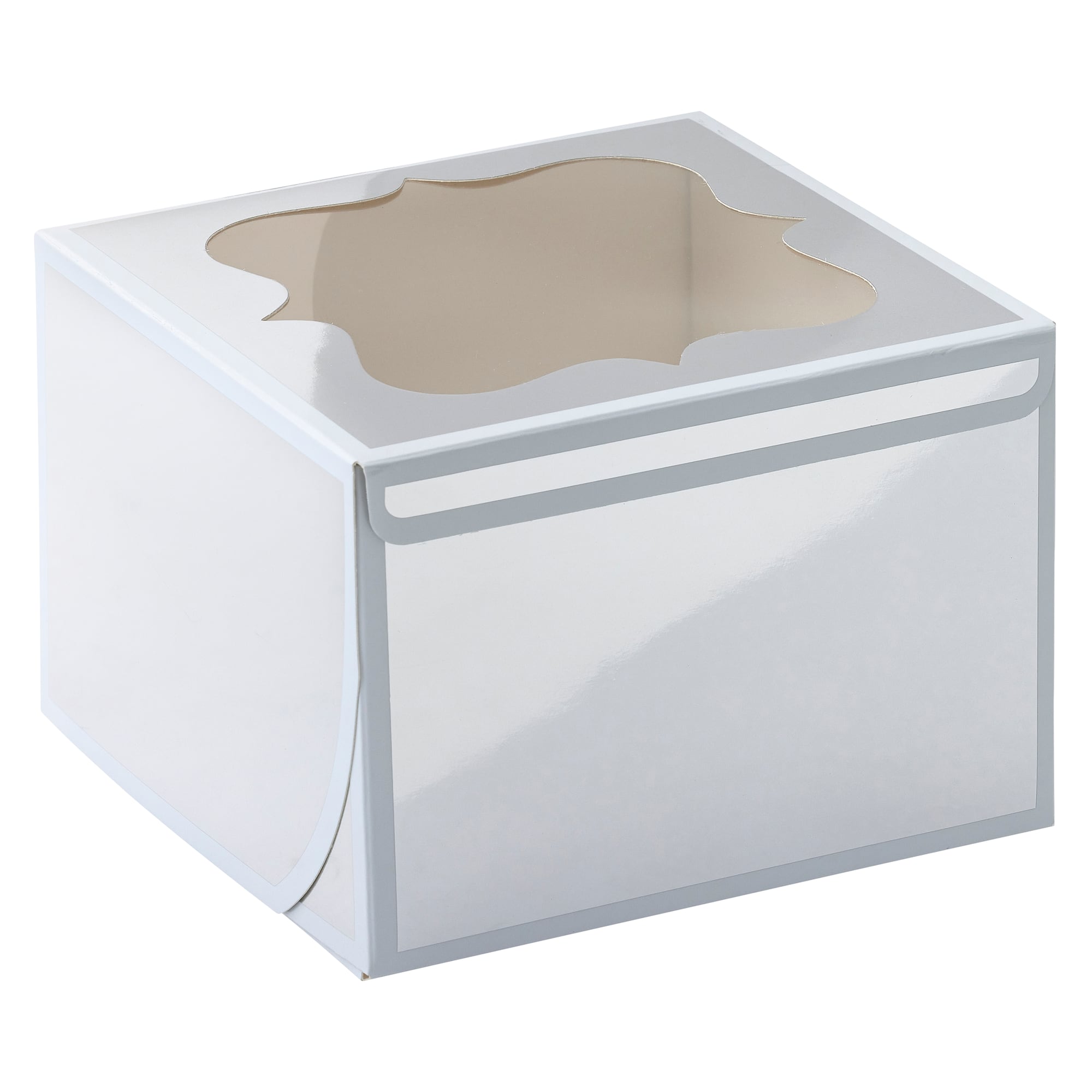 Silver And White Stripe Treat Boxes By Celebrate It®